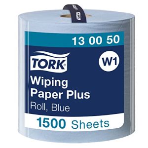 Tork 130050 papier do wycierania Plus / 2 warstwowy chłonny, rolka papieru QuickDry nadaje się wycieraczek W1 ściany/podłogy/standardowy system/niebieski 1 x 510 m/Ø 39 cm