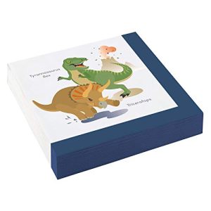 Amscan 9903973 Serwetki Happy Dinozaur, 20 sztuk, 33 x cm, impreza tematyczna, średnie Amscan 9903973 Serwetki Happy Dinozaur, 20 sztuk, 33 x cm, impreza tematyczna, średnie