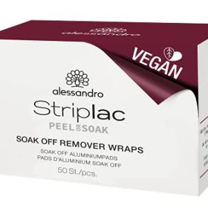 alessandro Striplac PEEL OR SOAK Remover Wraps 50 ST Zmywacz do paznokci, Rozmiar: One Size, ` alessandro Striplac PEEL OR SOAK Remover Wraps 50 ST Zmywacz do paznokci, Rozmiar: One Size, `