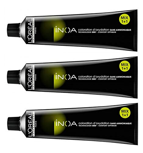 Loreal, Inoa, Farba do włosów 7,1 Blond Popielaty
