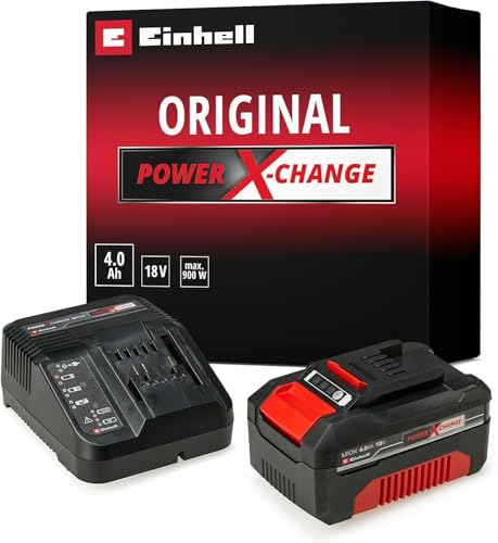 Einhell Power X-Change Akumulator z Ładowarką - Czarny/Czerwony - obrazek 1