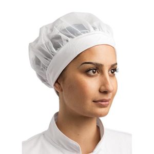 Whites Chefs odzież B252 wygodna czapka, siatka, elastyczna opaska na głowę, jeden rozmiar Whites Chefs odzież B252 wygodna czapka, siatka, elastyczna opaska na głowę, jeden rozmiar