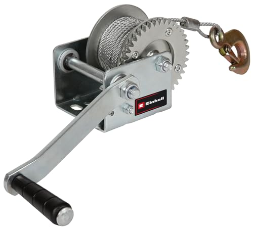 Einhell Wciągarka ręczna TC WI 500 (maks. nośność kg, 10 m linka bezskrętna, blokada biegu wstecznego, miękki uchwyt z hakiem zabezpieczającym klapką zabezpieczającą) - obrazek 1