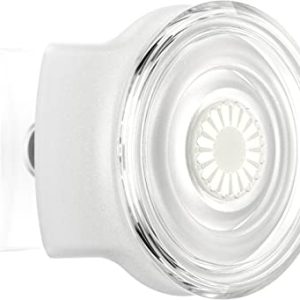 PopSockets Slidable Phone Grip Clear on White with Square Edges PopSockets Slidable Phone Grip Clear on White with Square Edges