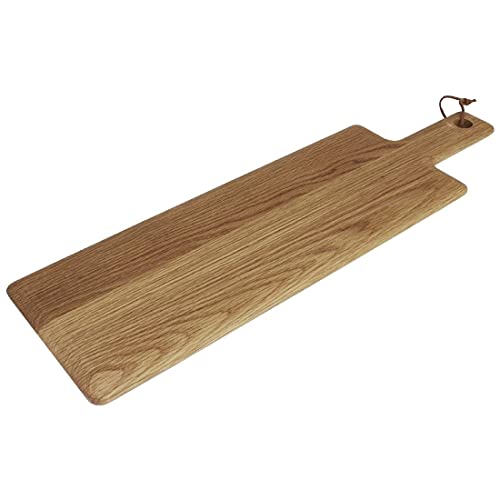 Olympia Drewniana deska z dębu rączką średnia 15 x 155 400 mm do krojenia prezentacja - obrazek 1