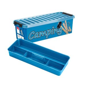 Sunware Q line pudełko do przechowywania, małe, 9,5 l, 48,5 x 19 14,7 cm, tworzywo sztuczne, przechowywania z wkładem, małe na kemping Sunware Q line pudełko do przechowywania, małe, 9,5 l, 48,5 x 19 14,7 cm, tworzywo sztuczne, przechowywania z wkładem, małe na kemping
