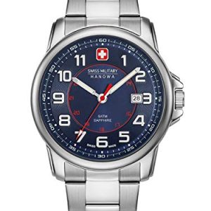 Swiss Military Hanowa Unisex Analogowy zegarek kwarcowy z bransoletką ze stali szlachetnej 06-5330.04.003 Swiss Military Hanowa Unisex Analogowy zegarek kwarcowy z bransoletką ze stali szlachetnej 06-5330.04.003
