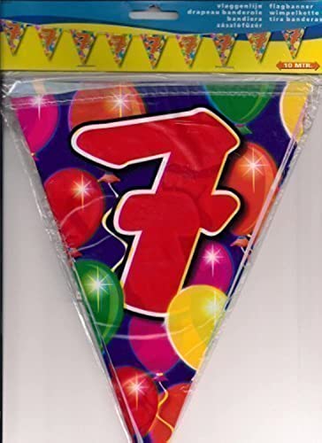 Folat Balony Girlandy na 7.urodziny 10 m - obrazek 1