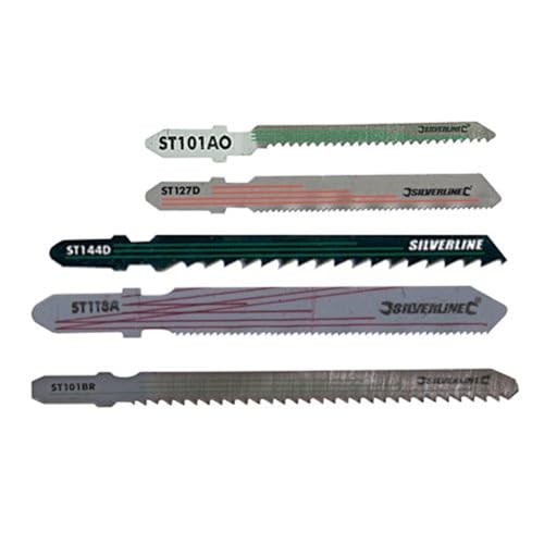 Silverline 234060 zestaw brzeszczotów do wyrzynarki drewno i metal 10 sztuk
