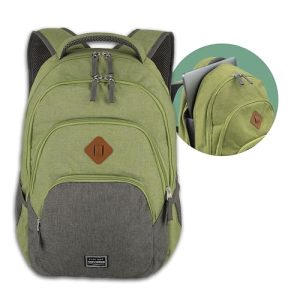 Travelite Basics Plecak, Pojemność 22 L, Zielony/Szary Travelite Basics Plecak, Pojemność 22 L, Zielony/Szary