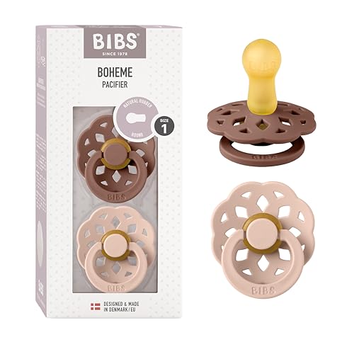 Bibs Dwupak Boheme Smoczek Uspokajający Kauczuk Hevea Rozmiar S 0M+ 2Szt Woodchuck & Blush