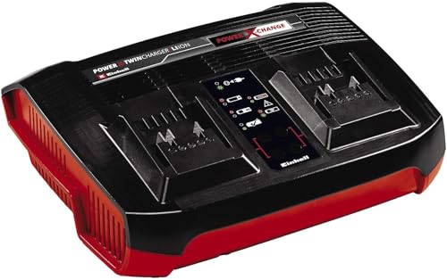 Einhell Ładowarka Power X-Twincharger 3A X-Change - Li-Ion 18V, 2× ładowanie, 6-krotny LED - obrazek 1