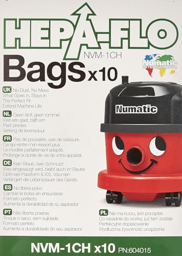 Numatic NVM1CH HEPA-FLO 9L - Worek do odkurzaczy Henry Hetty Harry - 10 sztuk - obrazek 1