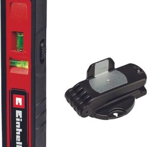 Einhell Poziomowanie laserowe TC LL 1 (linie poziome, pionowe i ukośne, laser punktowy, zintegrowane poziomice, miękki uchwyt, w zestawie z uchwytem ściennym)