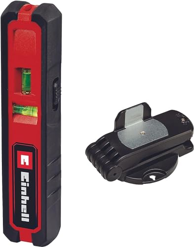 Einhell Poziomowanie laserowe TC LL 1 (linie poziome, pionowe i ukośne, laser punktowy, zintegrowane poziomice, miękki uchwyt, w zestawie z uchwytem ściennym) - obrazek 1