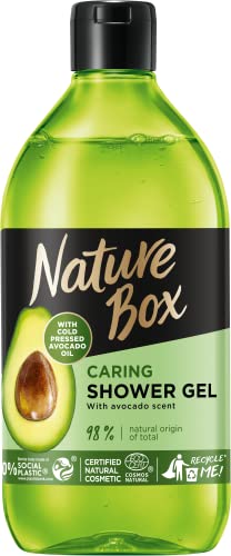 Nature Box Żel Pod Prysznic Z Olejem Awokado pielęgnacyjny 385 ml - obrazek 1