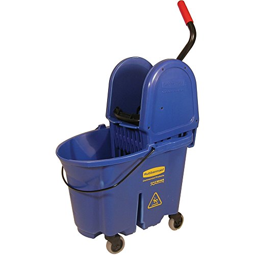 Rubbermaid Commercial Products 35qt WaveBrake Down Press Combo High Performance Mopping System Blue