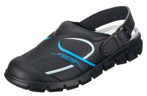 Abeba 7331 41 "Dynamic" buty zawodowe Clog, rozmiar 7,5, czarny/niebieski - obrazek 1