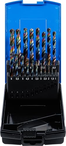 BGS Zestaw Wierteł Spiralnych HSS 1-10 mm 19 szt. - obrazek 1