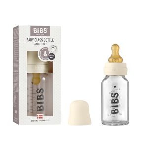 BIBS Antykolkowa Butelka Szklana 110 ml Ivory