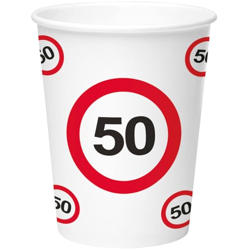 Kubeczki Znak zakazu 50tka 350 ml 8 szt. - obrazek 1