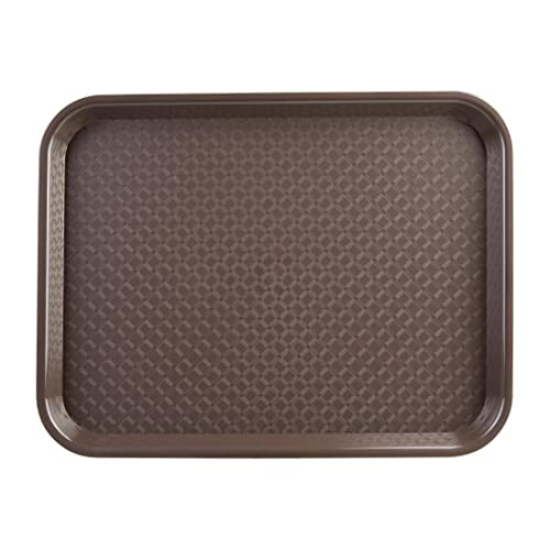 Kristallon taca do serwowania żywności 350 x 450 mm brązowy talerz - obrazek 1