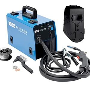 Güde Spawarka do drutu napełniającego SG 131 A SYN (230 V, technologia inwerterowa, 9 mm, maks. natężenie prądu 120 A, w zestawie osłona spawalnicza, pakiet węży, drut wypełniający, młotek Güde Spawarka do drutu napełniającego SG 131 A SYN (230 V, technologia inwerterowa, 9 mm, maks. natężenie prądu 120 A, w zestawie osłona spawalnicza, pakiet węży, drut wypełniający, młotek