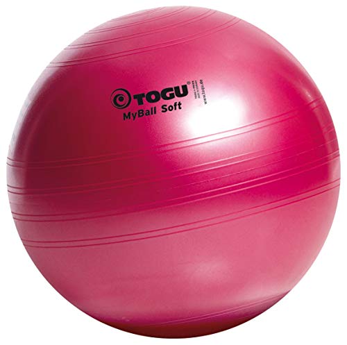 Togu Piłka gimnastyczna My Ball Soft, rubinowa czerwień, 75 cm, 418752 - obrazek 1