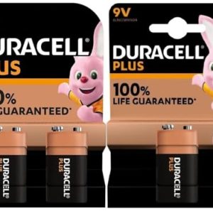 3X Duracell 9V Plus 6LR61/MN1604 Alkaliczny (1 blister z 2 bateriami + 1 baterią) 3 Stosy 3X Duracell 9V Plus 6LR61/MN1604 Alkaliczny (1 blister z 2 bateriami + 1 baterią) 3 Stosy