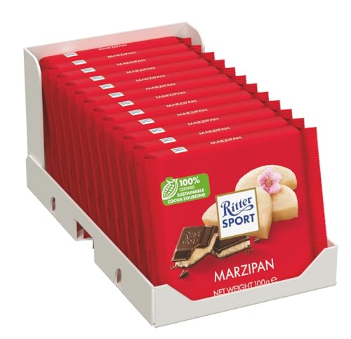 Chocolade Ritter Sport puur marsepein 100gr 12 stuks - obrazek 1