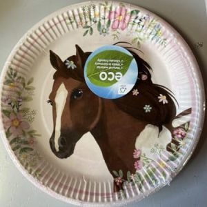 Amscan Talerz Beautiful Horses okrągły 23cm 8szt Amscan Talerz Beautiful Horses okrągły 23cm 8szt
