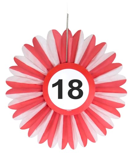 Rozeta wisząca, 18 Urodziny Traffic Birthday, 3 sztuki - obrazek 1