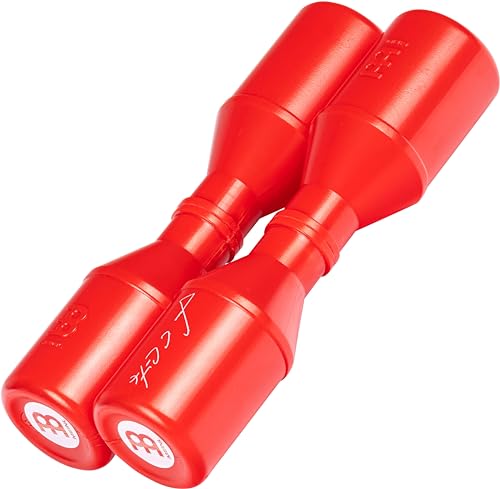Meinl Percussion shaker Luis Conte Soft Studio podwójny serii Artist długość 17 cm plastik, czerwony (SH5R)