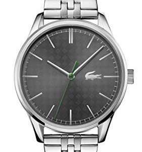 Lacoste Męski Vienna 2011073 Zegarek na Rękę, Srebrny, Ø 42 mm Lacoste Męski Vienna 2011073 Zegarek na Rękę, Srebrny, Ø 42 mm