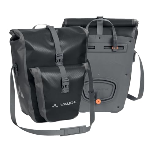 Vaude Unisex Zestaw DwóchToreb Rowerowych na Tylne Koło Aqua Back Plus, Czarny, 51 l, 12412