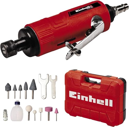 Einhell TC PP 220 szlifierka pneumatyczna (urządzenie pneumatyczne do szlifowania, polerowania, grawerowania i usuwania zadziorów, w zestawie 10 ołówków ściernych, walizka transportowa/do - obrazek 1