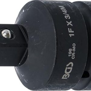 BGS 196 Adapter udarowego klucza nasadowego gniazdo czworokątne 25 mm (1″) trzpień czworokątny 20 (3/4″) BGS 196 Adapter udarowego klucza nasadowego gniazdo czworokątne 25 mm (1″) trzpień czworokątny 20 (3/4″)