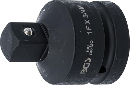 BGS 196 Adapter udarowego klucza nasadowego gniazdo czworokątne 25 mm (1") trzpień czworokątny 20 (3/4") - obrazek 1