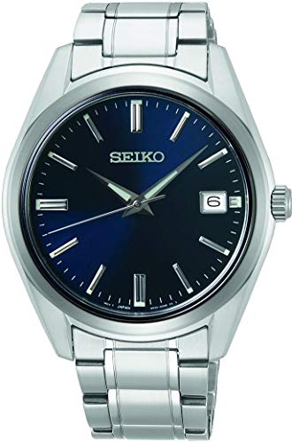 Seiko Zegarek męski kwarcowy stal szlachetna z paskiem ze stali szlachetnej SUR309P1, srebro, Rozmiar uniwersalny, bransoletka
