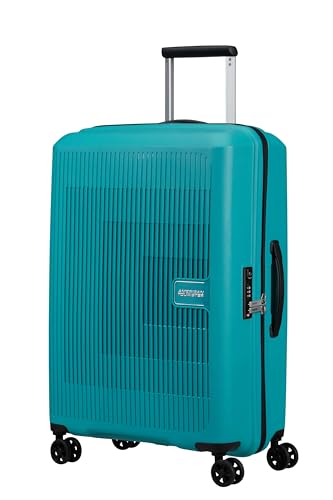 Walizka średnia poszerzana American Tourister AeroStep turqoise tonic
