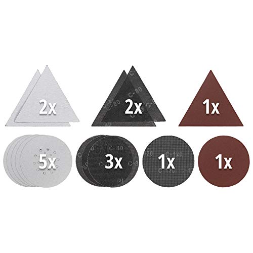 kwb by Einhell 49491065 kratka papieru ściernego zestaw Ø 225 mm 15 częściowy akcesoria do szlifierek gipsów - obrazek 1