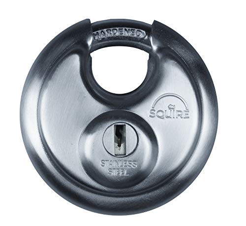 Henry Squire hartowana borowa tarcza styl stal nierdzewna 5-pinowa kłódka, 70 mm (średnica)