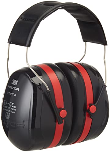 3M Peltor Optime III Nauszniki - Czarny/Czerwony - 35 dB - obrazek 1