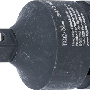 BGS 275 Adapter udarowego klucza nasadowego gniazdo czworokątne 20 mm (3/4″) trzpień czworokątny 12,5 (1/2″) BGS 275 Adapter udarowego klucza nasadowego gniazdo czworokątne 20 mm (3/4″) trzpień czworokątny 12,5 (1/2″)