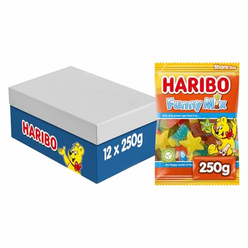 Haribo Funny Mix Snoep – Zakje 12 x 250 g