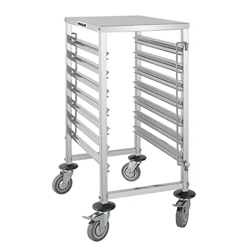 Vogue GG498 Wózek stojący gastronomiczny 7 poziomów 900 x 380 557 mm catering, srebrny - obrazek 1