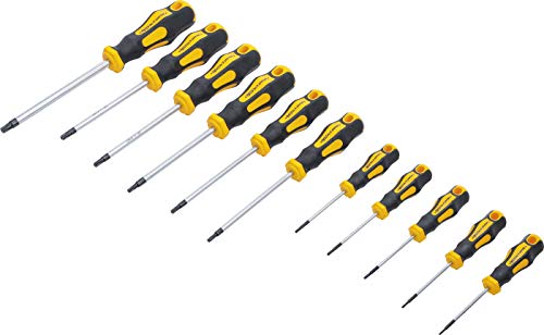 BGS Diy 7845 Zestaw wkrętaków profil T (do Torx) z otworem T6 T40 11 szt. - obrazek 1