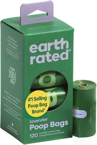 Earth Rated Woreczki na psie odchody w rolkach - Lawenda - 120 szt - obrazek 1