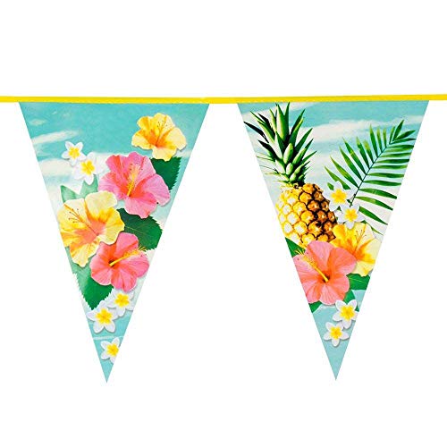 Flagi hawajskie kwiaty 6m 52480 dekoracja banner flagietki na imprezę