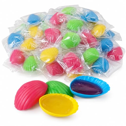 20 szt. muszla do lizania kolorowe pakowane pojedynczo lizaki Lollies Candy Bar muszle 200 g - obrazek 1